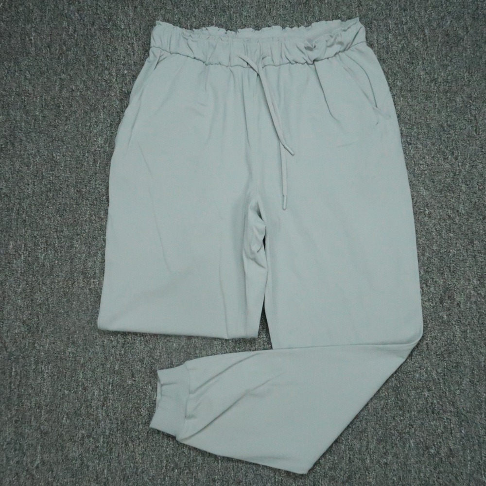 Lululemon Pants‎ Womens 10 Gray Keep Moving Jogger Drawstring Pockets